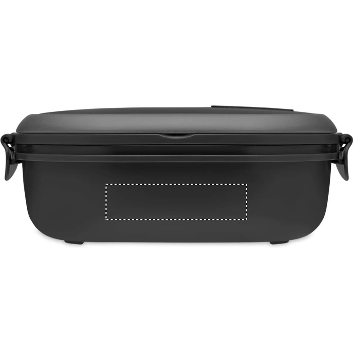 Schemat znakowania dla Tampondruk - P5 na gadżecie: Lux lunch – czarny lunchbox z logo, 750 ml