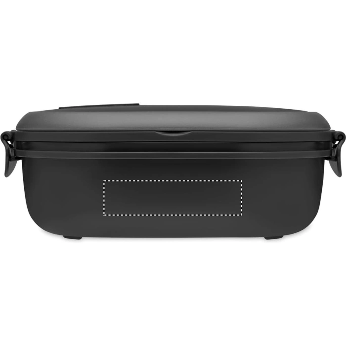 Schemat znakowania dla Etykieta - DL na gadżecie: Lux lunch – czarny lunchbox z logo, 750 ml