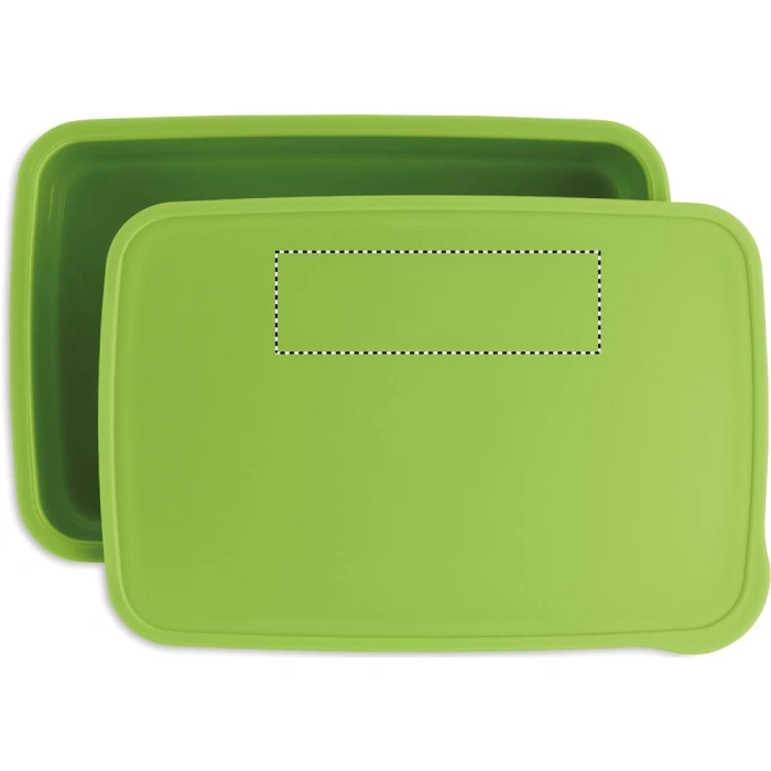Schemat znakowania dla Etykieta - DL na gadżecie: Lunchbox Sunday z logo z PP, kolor limonkowy