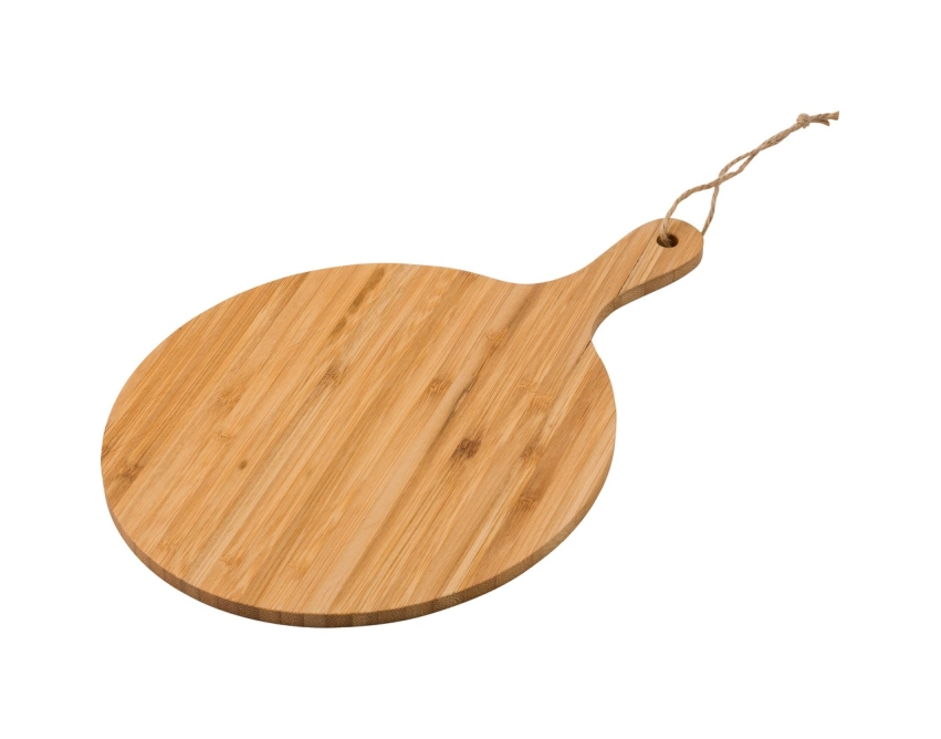 Bambusowa deska do krojenia z grawerem logo brązowa