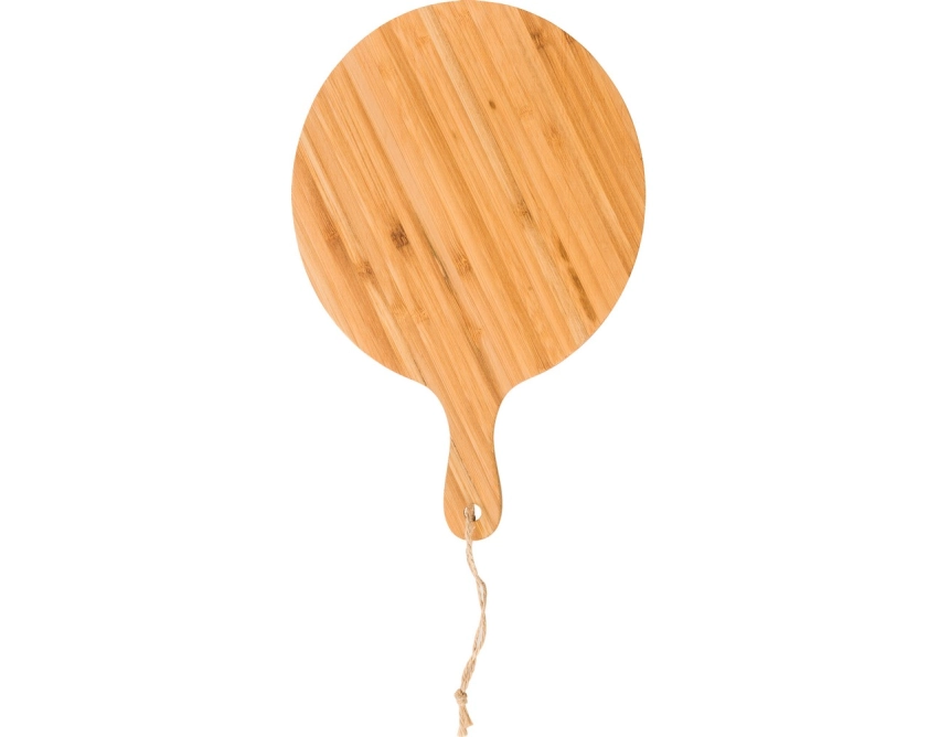 Bambusowa deska do krojenia z grawerem logo brązowa