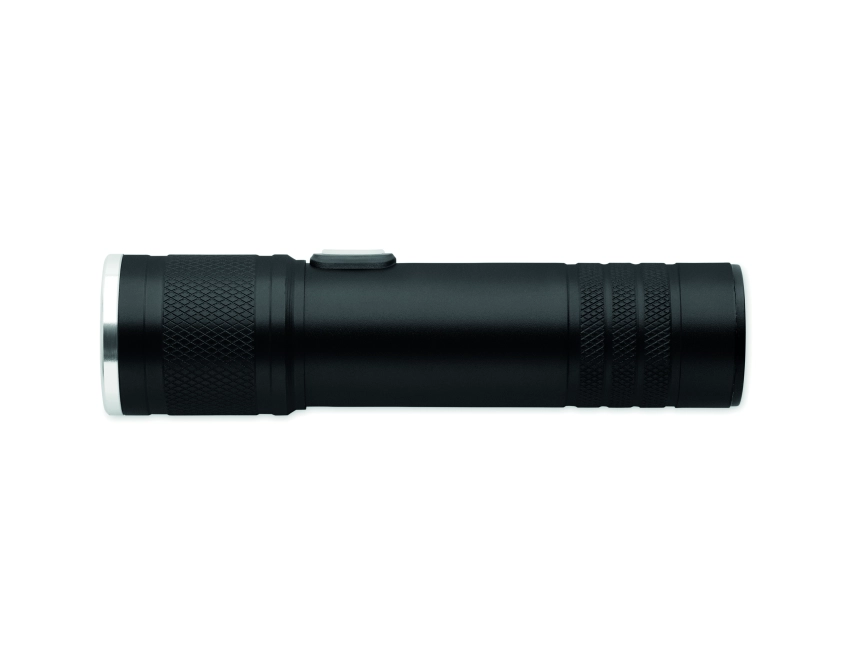 Latarka z logo Flashra aluminiowa COB z zoom