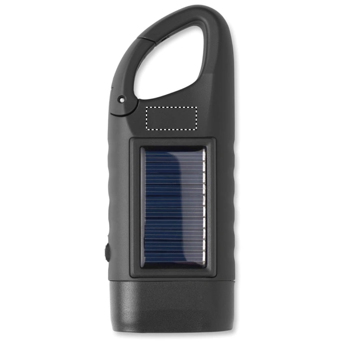 Schemat znakowania dla Tampondruk - P4 na gadżecie: Latarka solarna Cranch z nadrukiem, ABS z recyklingu