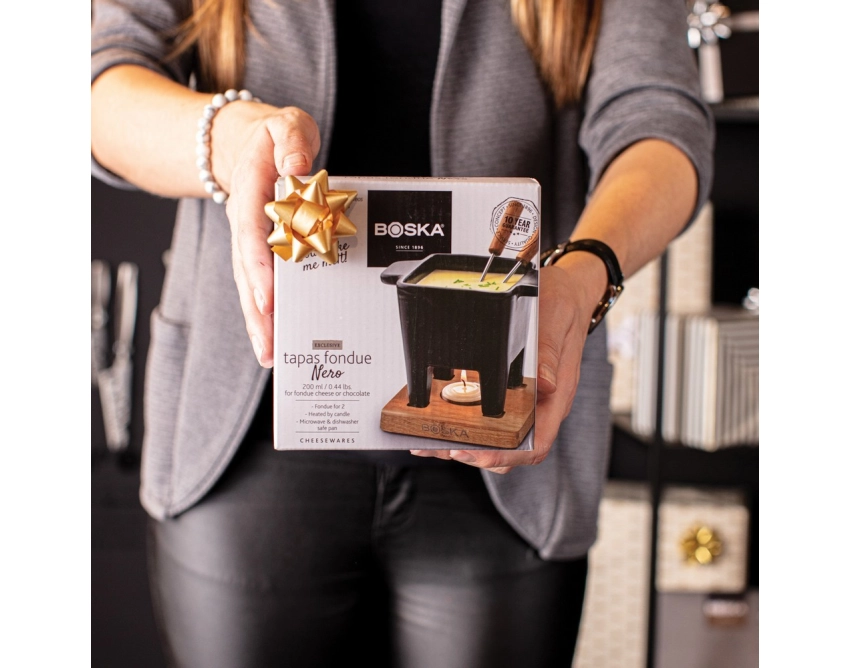 BOSKA Tapas Fondue Nero – czarny zestaw do sera 175 ml
