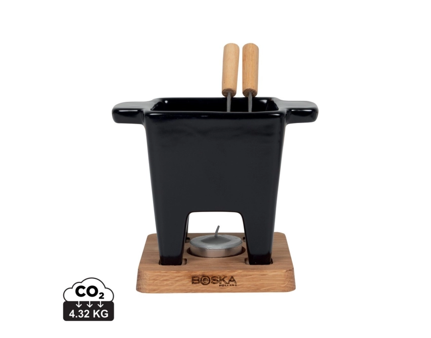 BOSKA Tapas Fondue Nero – czarny zestaw do sera 175 ml