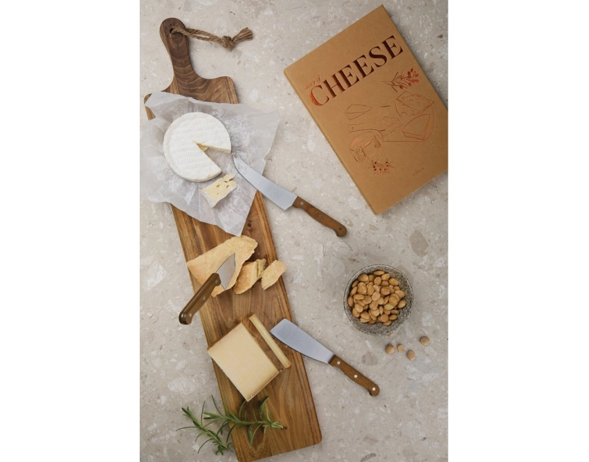 Story of Cheese zestaw do sera z akacji, brązowy