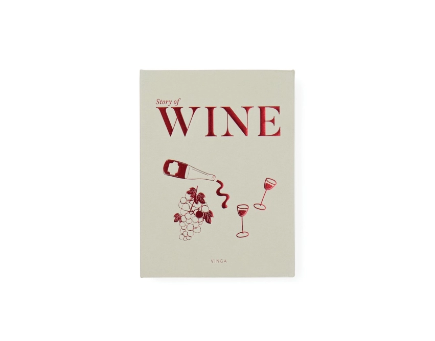 Story of Wine zestaw do wina z grawerem, biały, stal
