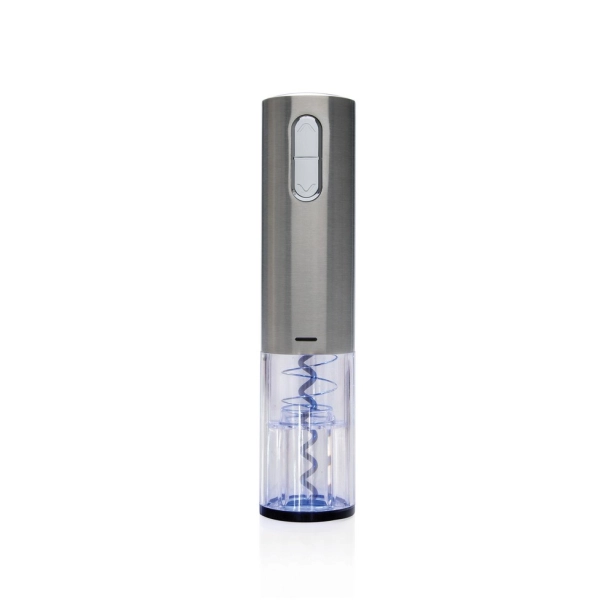 Elektryczny korkociąg do wina USB ze stali, szary