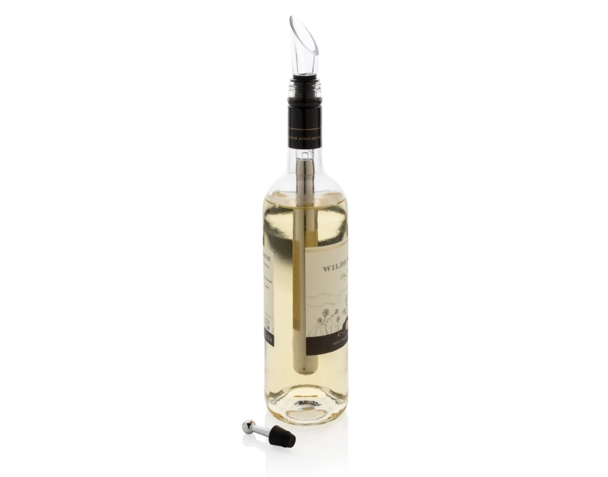 Vino zestaw akcesoriów do wina srebrny 19,5 cm