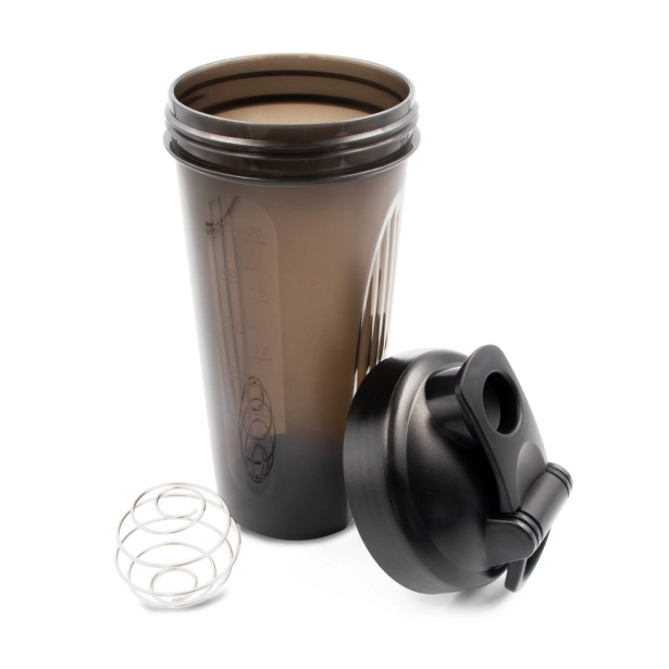 Urelles shaker do odżywek 750 ml czarny z kulką