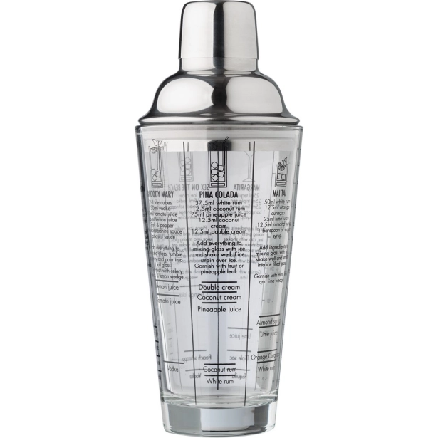Shaker do drinków 400 ml w neutralnej kolorystyce