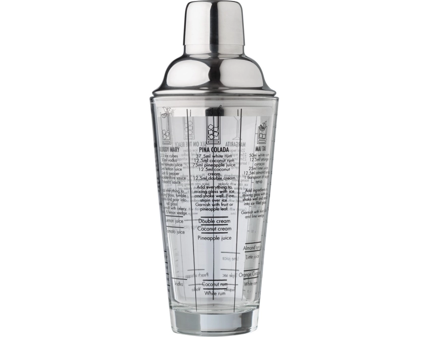 Shaker do drinków 400 ml w neutralnej kolorystyce
