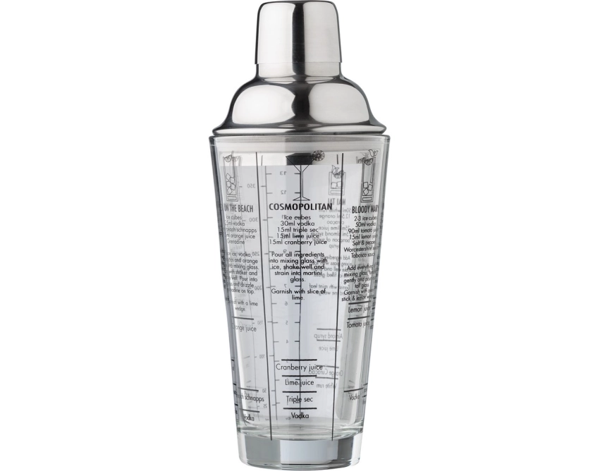 Shaker do drinków 400 ml w neutralnej kolorystyce