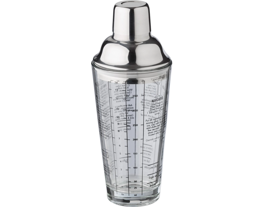 Shaker do drinków 400 ml w neutralnej kolorystyce