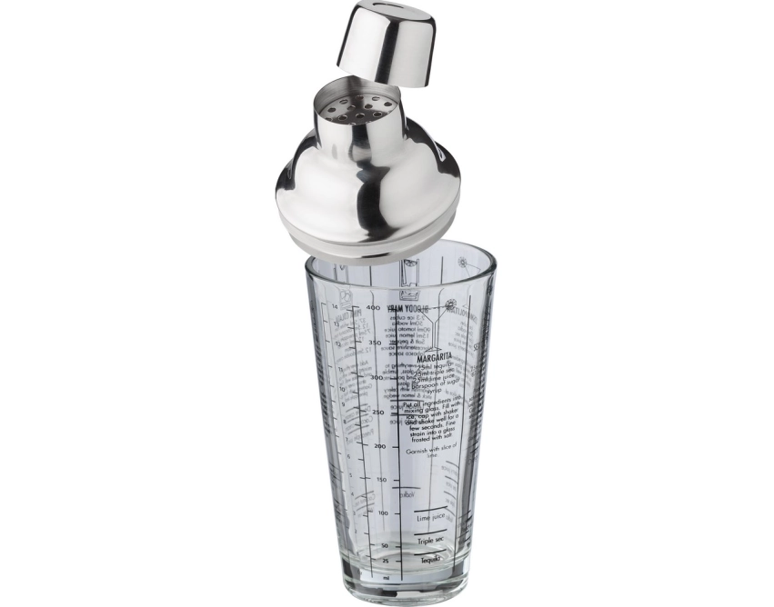 Shaker do drinków 400 ml w neutralnej kolorystyce