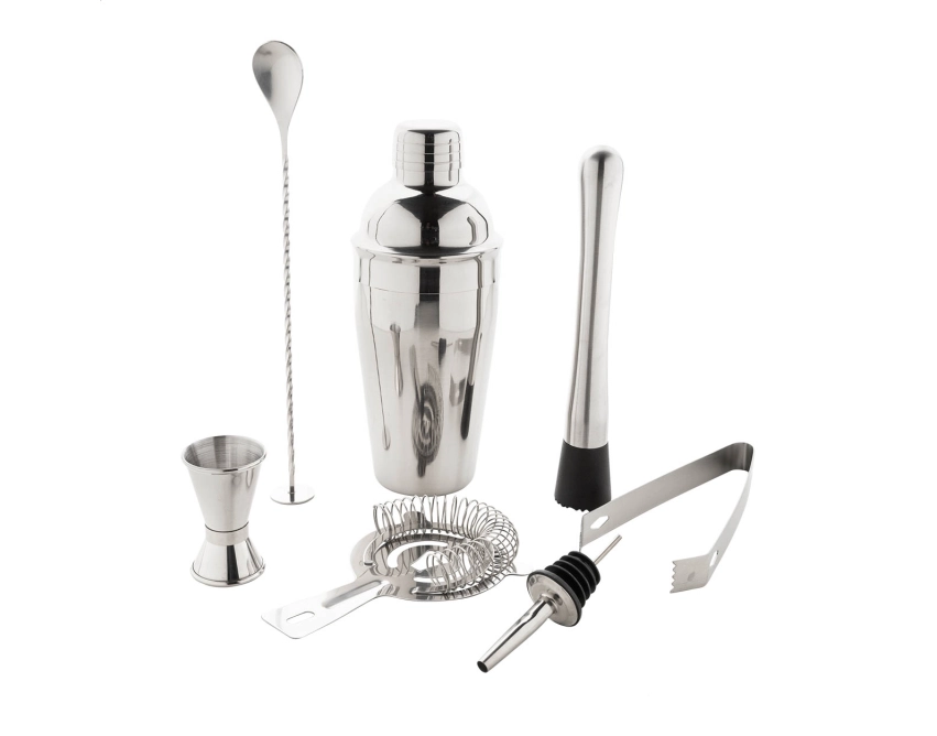 Paloma srebrny shaker reklamowy 550 ml ze stali
