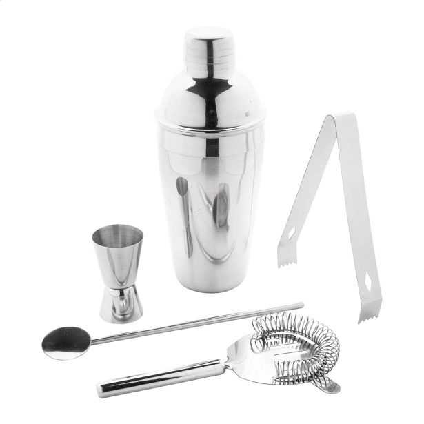 Sidecar shaker do koktajli 550 ml, srebrny
