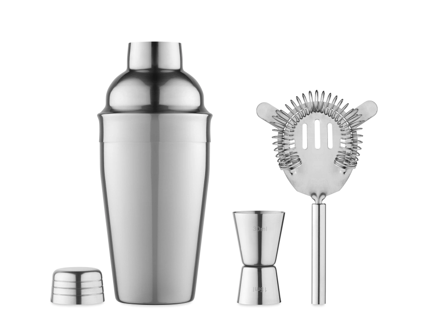 Fizz shaker do koktajli 500 ml srebrny błyszczący