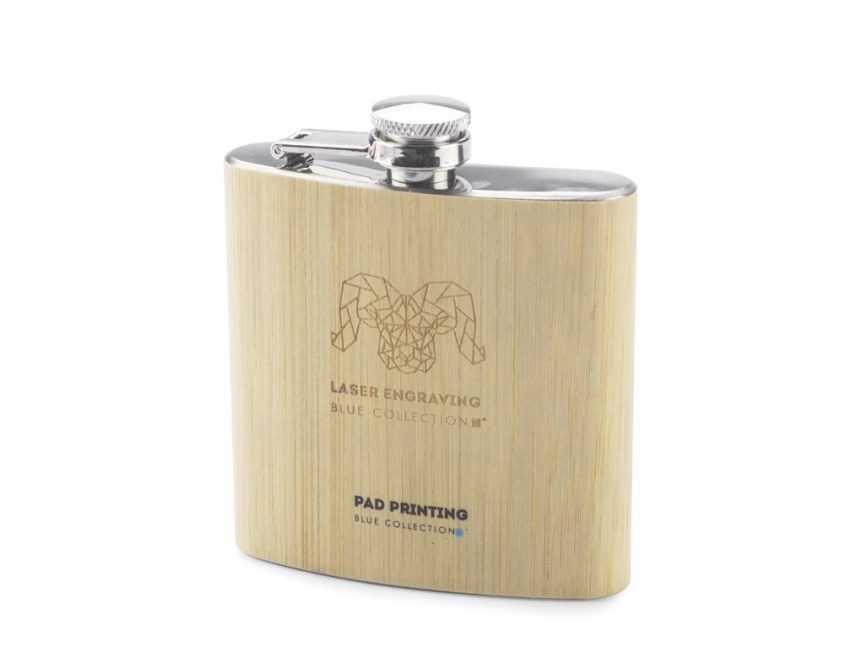 RIDLEY piersiówka na prezent 200 ml z bambusem