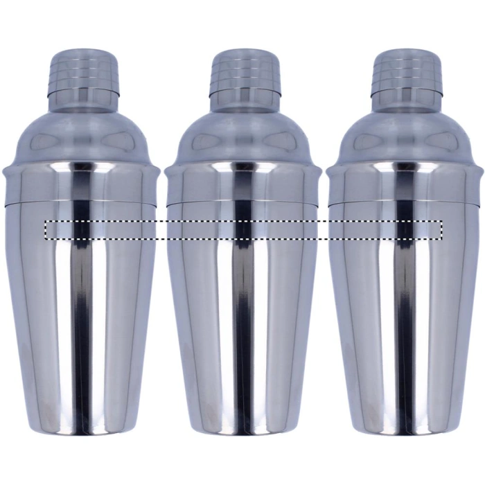 Schemat znakowania dla Sitodruk 360° - RS6 na gadżecie: Fizz shaker do koktajli 500 ml srebrny błyszczący