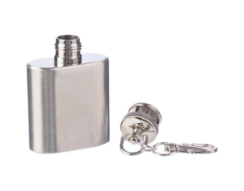 Mini piersiówka personalizowana 30 ml srebrna