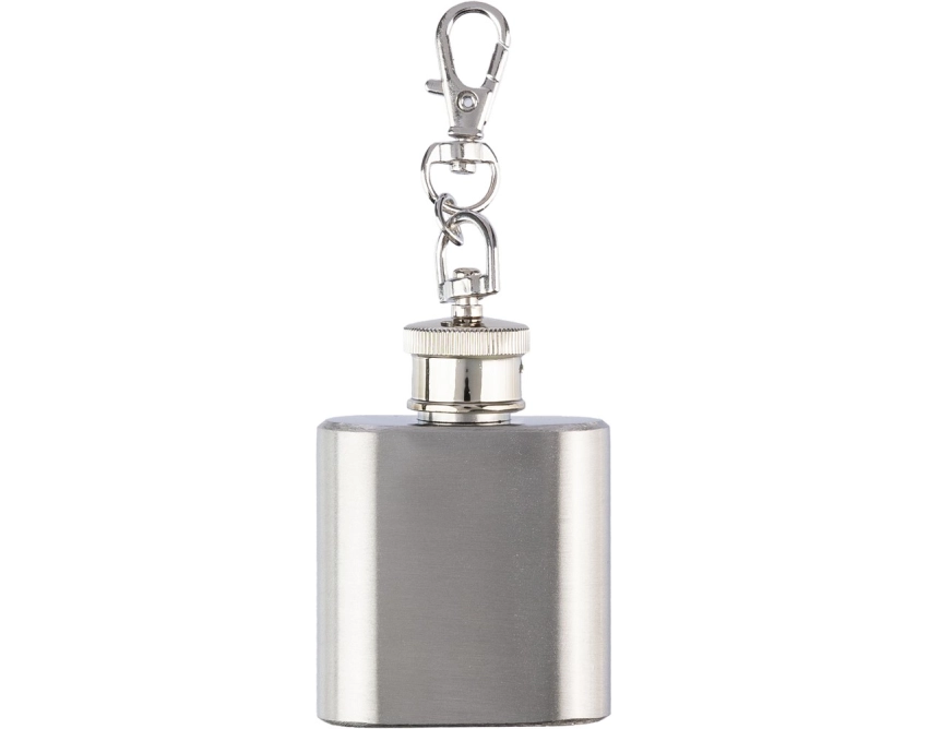 Mini piersiówka personalizowana 30 ml srebrna