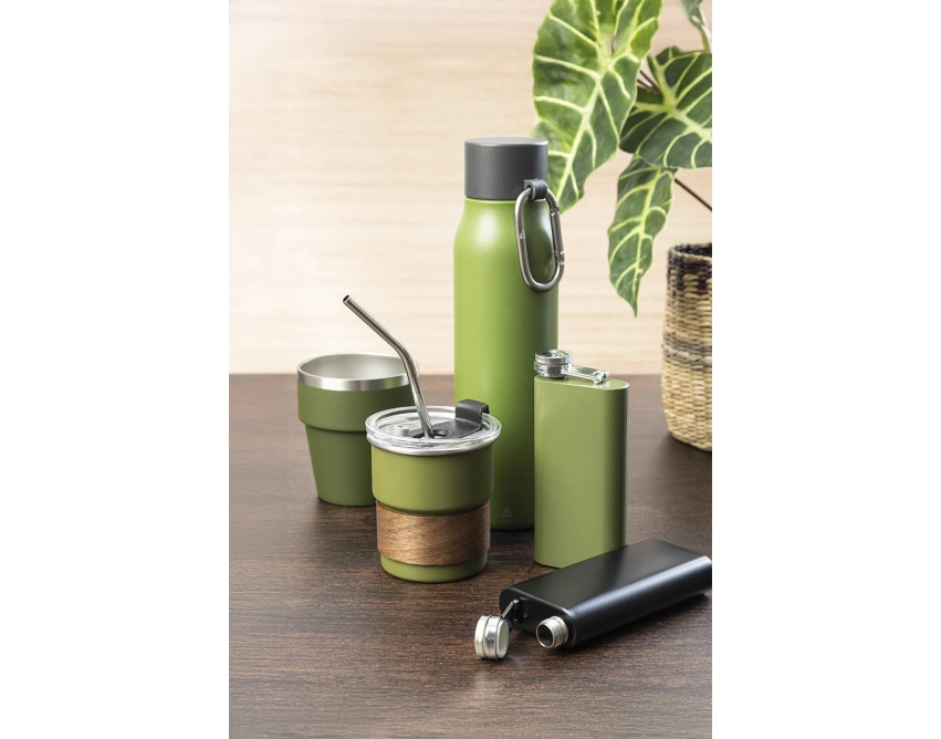 Piersiówka RSS personalizowana 150 ml zielona