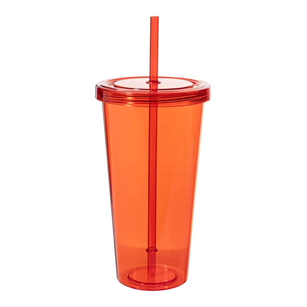 Kubek Combler plastikowy wielorazowy czerwony