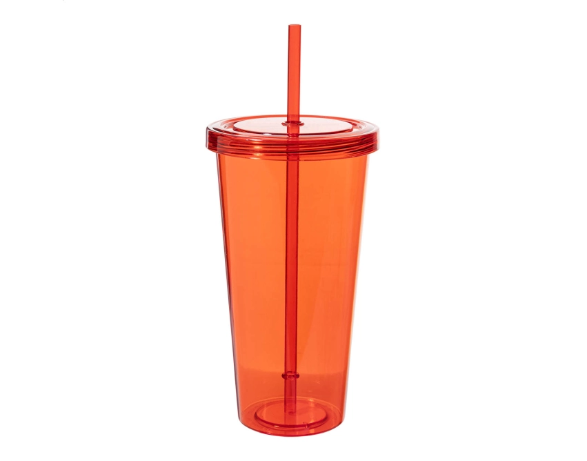 Kubek Combler plastikowy wielorazowy czerwony