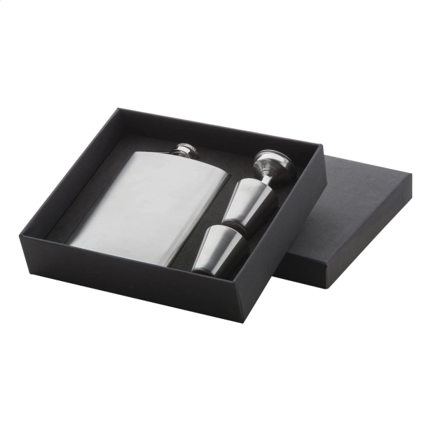 Shackleton piersiówka z grawerem 230 ml, srebrna