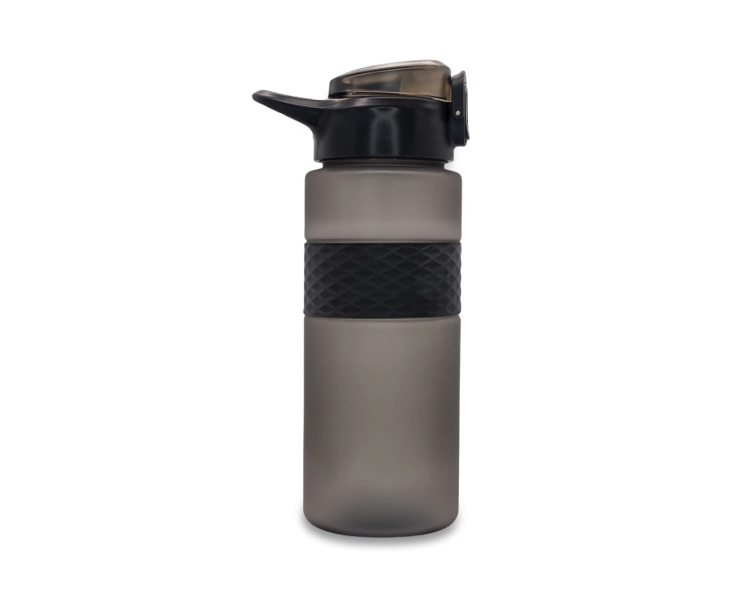 Noviq bidon z logo 700 ml, czarny ze słomką