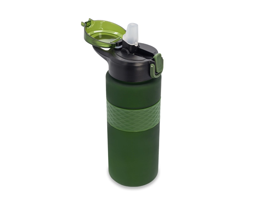 Noviq bidon sportowy z nadrukiem 700 ml ciemnozielony