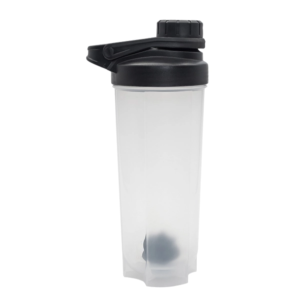 SmoothMix shaker do odżywek 700 ml, czarny