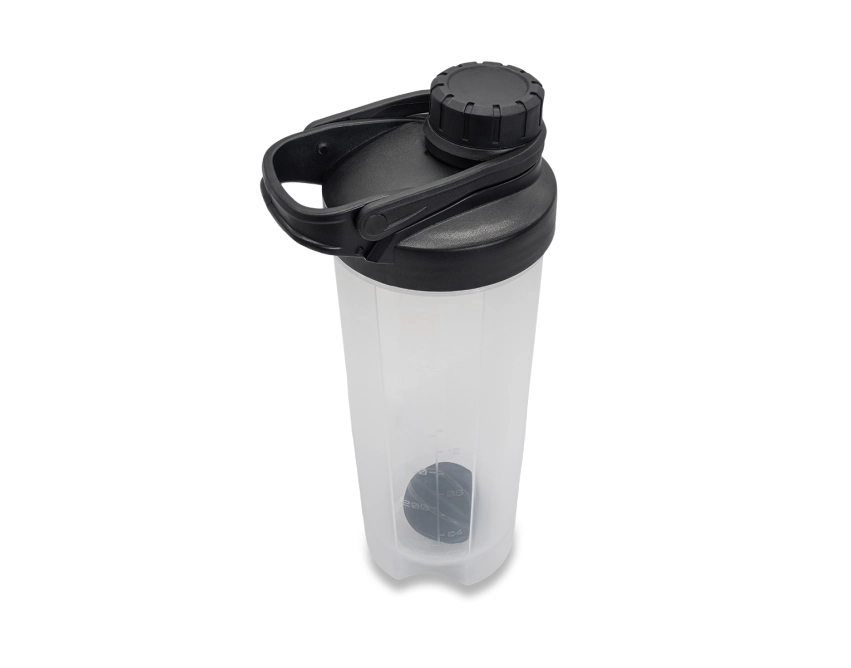 SmoothMix shaker do odżywek 700 ml, czarny