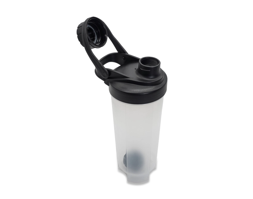 SmoothMix shaker do odżywek 700 ml, czarny
