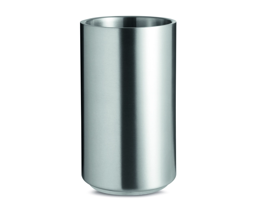 Coolio pojemnik do wina z logo 750 ml, srebrny mat