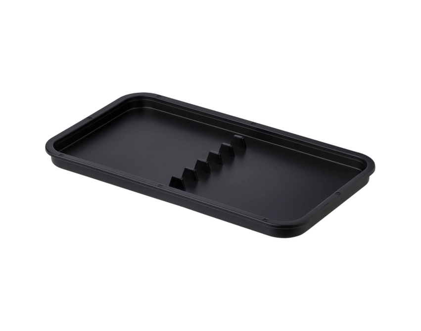 Czarny lunchbox z nadrukiem 2 × 400 ml ze sztućcami