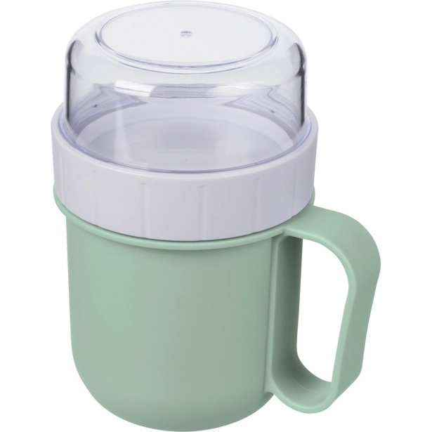 Pudełko na żywność 450 ml jasnozielone z logo
