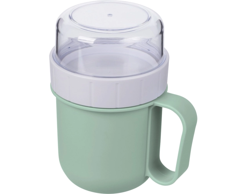 Pudełko na żywność 450 ml jasnozielone z logo