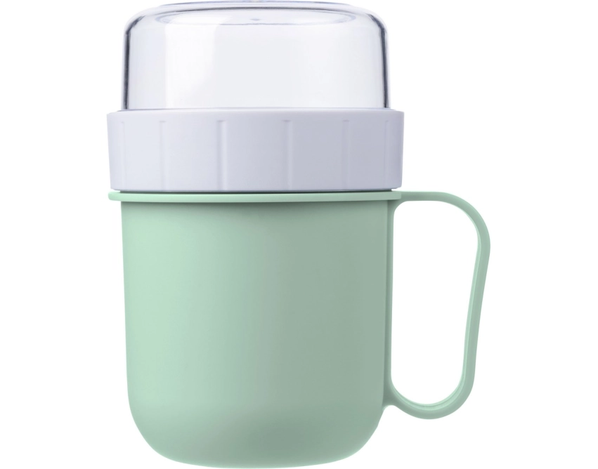 Pudełko na żywność 450 ml jasnozielone z logo