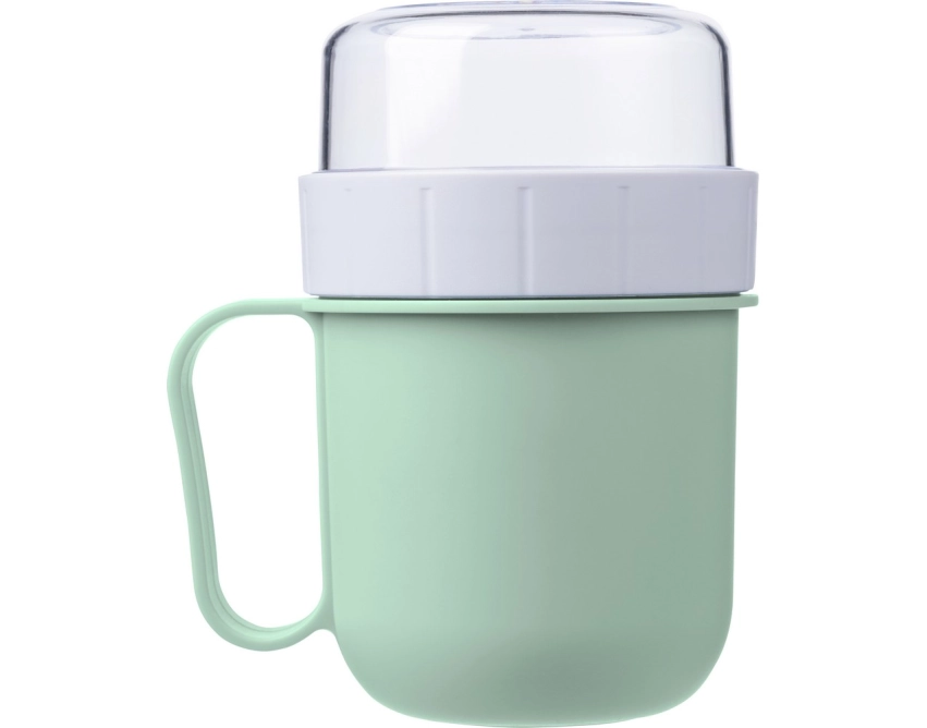 Pudełko na żywność 450 ml jasnozielone z logo