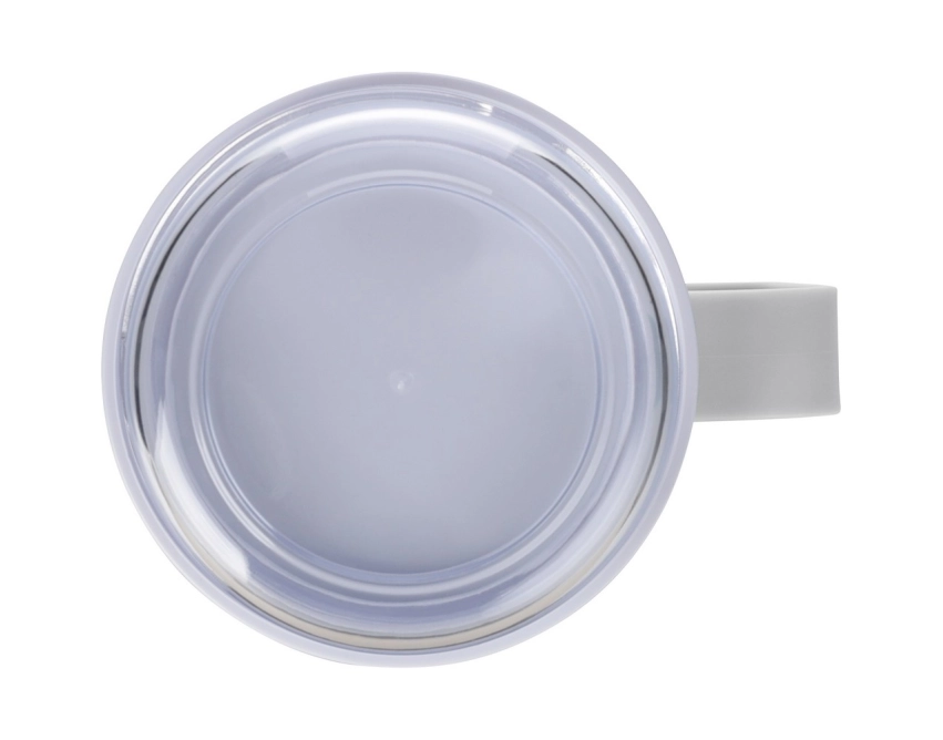 Lunchbox z logo 450 ml biały z komorą na przekąski