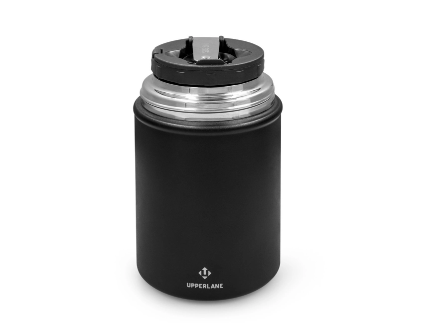 Lunchbox Upperlane z logo 500 ml – czarny matowy