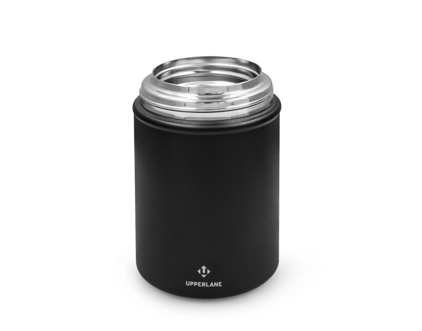 Lunchbox Upperlane z logo 500 ml – czarny matowy