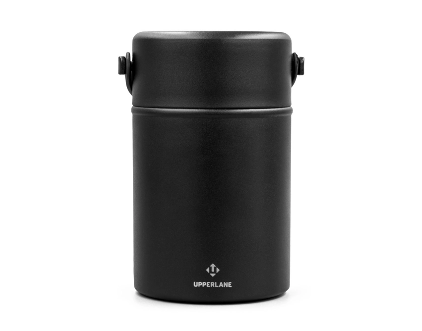 Lunchbox Upperlane z logo 500 ml – czarny matowy