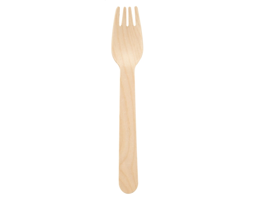 Widelec personalizowany z naturalnego drewna