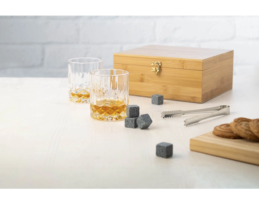 Speyside zestaw do whisky w bambusowym pudełku