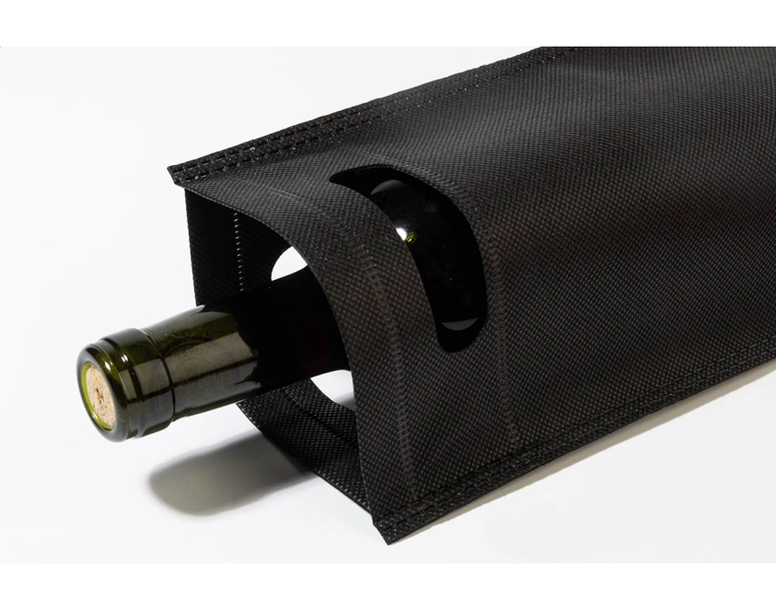 Mosel torba non woven z logo – czarna na wino