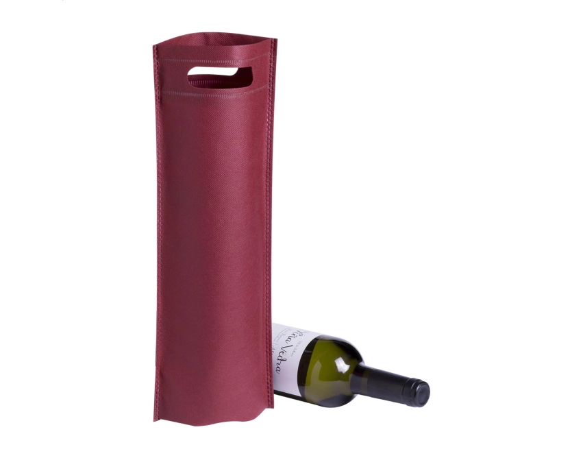 Mosel torba non woven z nadrukiem na wino bordo