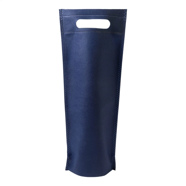 Torba non woven z nadrukiem ciemnoniebieska na wino